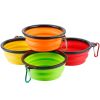 Silicone Collapsible Dog Bowls 4Pcs