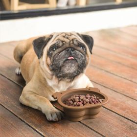 Silicone folding bowl dog automatic feeder