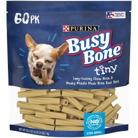 Purina Busy Bone Pork  Chews for Dogs, 35.4 oz Pouch