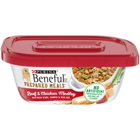 Purina Beneful Beef and Chicken Medley, 10 oz Tubs -8