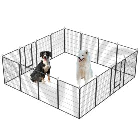 Outdoor, 16 Panels Dog Pen 40" Height Dog Fence