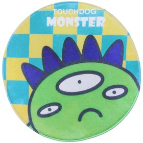 Cartoon Alien Monster Rounded Cat and Dog Mat