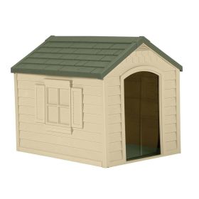 Snap Together Dog House with Removable Roof, Brown