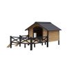 Outdoor Large Wooden Cabin House Dog Kennel