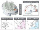 Pet Life Swivel Travel Silicone Massage Pet Brush