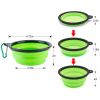 Silicone Collapsible Dog Bowls 4Pcs