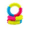 Tri-Color Rubber Prickly Ring Dog Toy