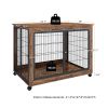 Furniture Style Dog Crate Rustic Brown, 43.7'' W x 30'' D x 31.1'' H.