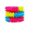 Tri-Color Rubber Prickly Ring Dog Toy