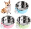 Stainless Steel Hanging Pet Cage Food & Water Feeder