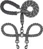 Dual Dog Leash, Shock Absorbing Bungee for Two Dogs