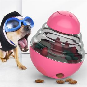 Toys Food Ball Food Dispenser Training Balls (Color: Pink)