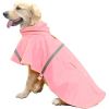 Dog Raincoats Large with Reflective Strip Hoodie