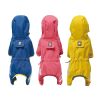 Small dog raincoat; waterproof poncho; with two holes