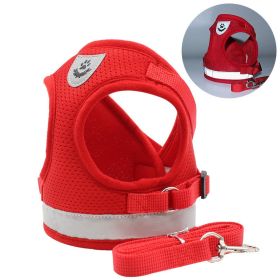 Chest Strap Vest Reflective Breathable (colour: red)