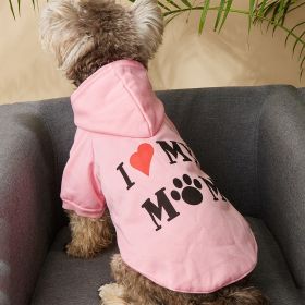 Pet Hoodie For Small & Medium Dogs (Color: Pink)