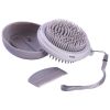 3-in-1 Travel Pocketed Dual Grooming Brush