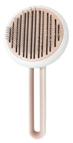 'Concepto' Modern Bristle Pet Deshedder Comb (Color: Pink)