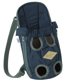 Touchdog 'Wiggle-Sack' Front and Backpack Dog Carrier (Color: Navy)