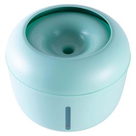 Ultra-Quiet Filtered Dog and Cat Fountain Waterer (Color: Green)