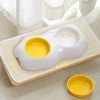 Egg-shaped Bowl Drinking Water Single Bowl Double Bowl