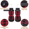 Anti-Slip Socks; Paw Protectors with Reflective Straps ; 4pcs