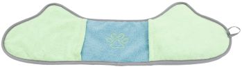 Hand-Inserted Pet Grooming Towel and Brush