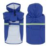 Raincoat for large and small dog; reflective raincoat