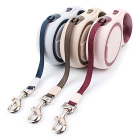 Anti-bite Retractable Dog Leash for Medium Large Dogs (colour: Coffee)