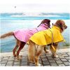 Dog Raincoats Large with Reflective Strip Hoodie