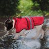 Reflective Dog Raincoat Hooded Slicker Poncho S to X-L