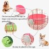 Stainless Steel Hanging Pet Cage Food & Water Feeder