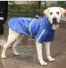 Raincoat for large and small dog; reflective raincoat