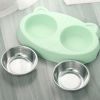 Double Dog Stainless Steel Bowls