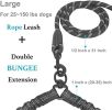 Dual Dog Leash, Shock Absorbing Bungee for Two Dogs