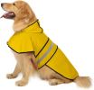 Reflective Dog Raincoat Hooded Slicker Poncho S to X-L